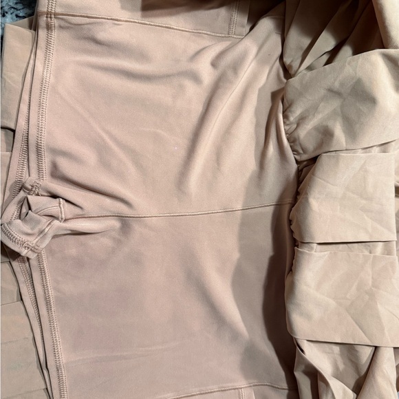 OFFLINE BY AERIE REAL ME BELTED PLEATED SKORT Women L Beige Athletic Casual - Picture 6 of 8